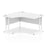 Impulse 1400mm Left Crescent Desk Cantilever Leg Desks Dynamic Office Solutions White White 