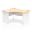 Impulse 1400mm Left Crescent Desk Panel End Leg Corner Desks Dynamic Office Solutions Maple White 