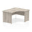 Impulse 1400mm Right Crescent Desk Panel End Leg Corner Desks Dynamic Office Solutions Grey Oak Grey Oak 