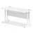 Impulse 1400mm Slimline Desk Cantilever Leg Desks Dynamic Office Solutions White White 