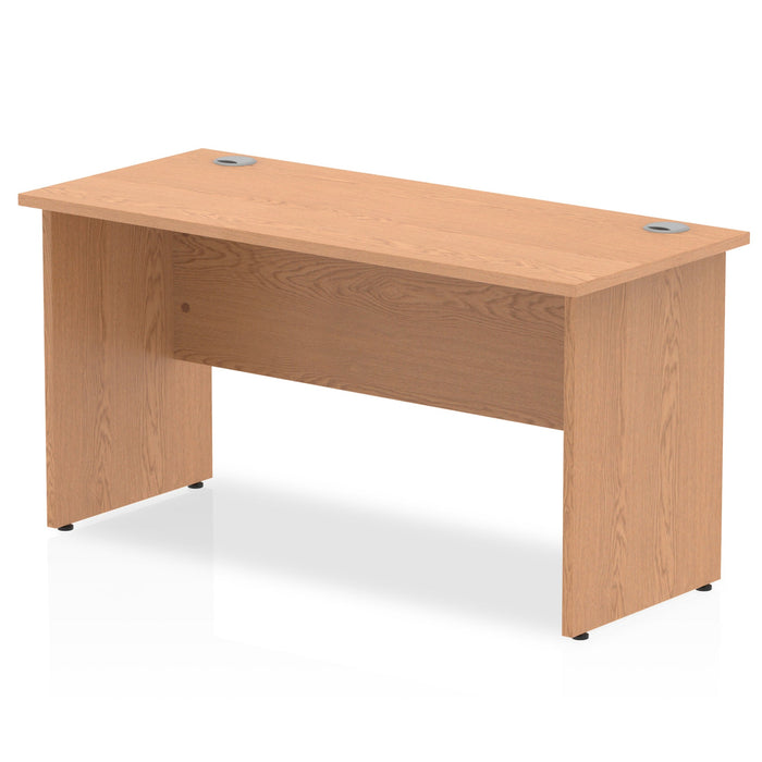 Impulse 1400mm Slimline Desk Panel End Leg Desks Dynamic Office Solutions Oak Oak 