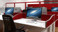 Impulse 1400mm Straight Desk Cable Managed Leg Desks Dynamic Office Solutions 