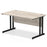 Impulse 1400mm Straight Desk Cantilever Leg Desks Dynamic Office Solutions Grey Oak Black 