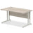Impulse 1400mm Straight Desk Cantilever Leg Desks Dynamic Office Solutions Grey Oak Silver 