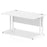 Impulse 1400mm Straight Desk Cantilever Leg Desks Dynamic Office Solutions White White 