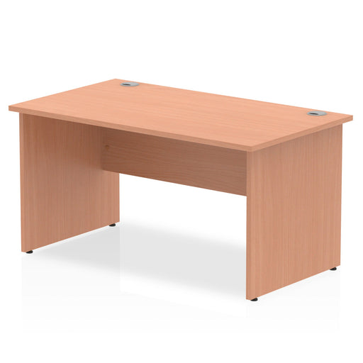 Impulse 1400mm Straight Desk Panel End Leg Desks Dynamic Office Solutions Beech Beech 