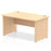 Impulse 1400mm Straight Desk Panel End Leg Desks Dynamic Office Solutions Maple Maple 