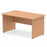 Impulse 1400mm Straight Desk Panel End Leg Desks Dynamic Office Solutions Oak Oak 
