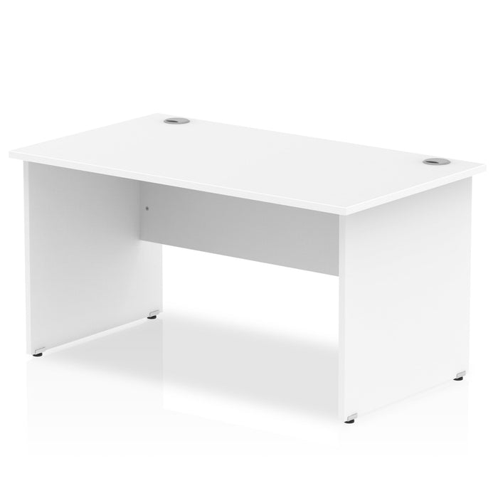 Impulse 1400mm Straight Desk Panel End Leg Desks Dynamic Office Solutions White White 