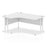 Impulse 1600mm Left Crescent Desk Cantilever Leg Desks Dynamic Office Solutions White White 
