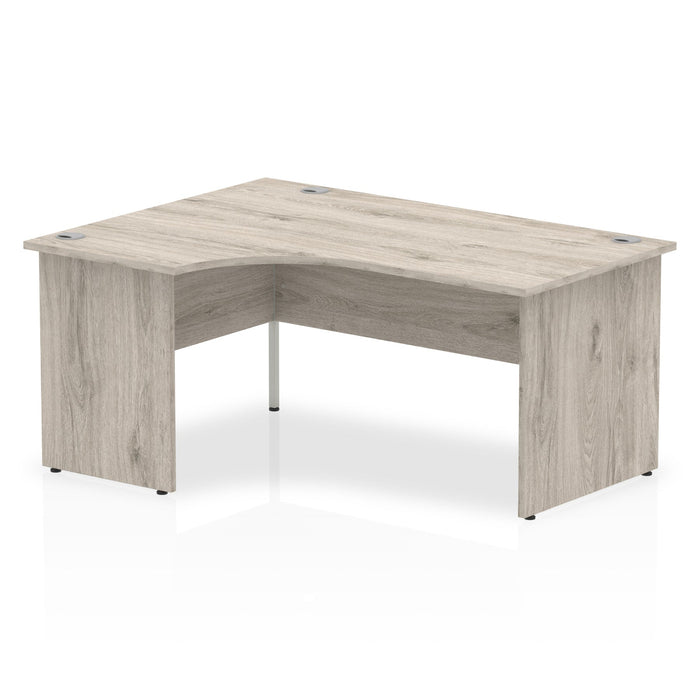 Impulse 1600mm Left Crescent Desk Panel End Leg Desks Dynamic Office Solutions Grey Oak Grey Oak 