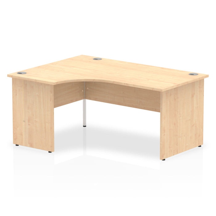 Impulse 1600mm Left Crescent Desk Panel End Leg Desks Dynamic Office Solutions Maple Maple 