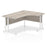 Impulse 1600mm Right Crescent Desk Cantilever Leg Desks Dynamic Office Solutions Grey Oak White 