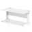 Impulse 1600mm Straight Desk Cable Managed Leg Desks Dynamic Office Solutions White White 