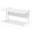 Impulse 1600mm Straight Desk Cantilever Leg Desks Dynamic Office Solutions White White 