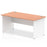 Impulse 1600mm Straight Desk Panel End Leg Desks Dynamic Office Solutions Beech White 