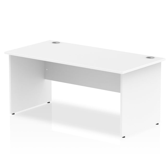 Impulse 1600mm Straight Desk Panel End Leg Desks Dynamic Office Solutions White White 