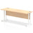 Impulse 1800mm Slimline Desk Cantilever Leg Desks Dynamic Office Solutions Maple White 