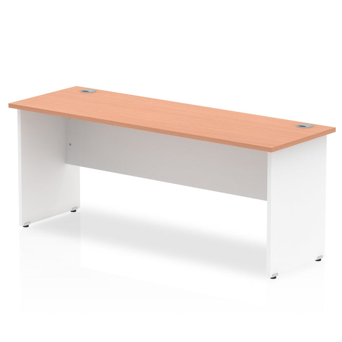 Impulse 1800mm Slimline Desk Panel End Leg Desks Dynamic Office Solutions Beech White 