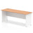 Impulse 1800mm Slimline Desk Panel End Leg Desks Dynamic Office Solutions Oak White 