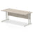 Impulse 1800mm Straight Desk Cantilever Leg Desks Dynamic Office Solutions Grey Oak Silver 
