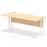 Impulse 1800mm Straight Desk Cantilever Leg Desks Dynamic Office Solutions Maple White 