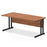 Impulse 1800mm Straight Desk Cantilever Leg Desks Dynamic Office Solutions Walnut Black 