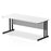 Impulse 1800mm Straight Desk Cantilever Leg Desks Dynamic Office Solutions White Black 