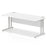 Impulse 1800mm Straight Desk Cantilever Leg Desks Dynamic Office Solutions White Silver 