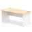 Impulse 1800mm Straight Desk Panel End Leg Desks Dynamic Office Solutions Maple White 