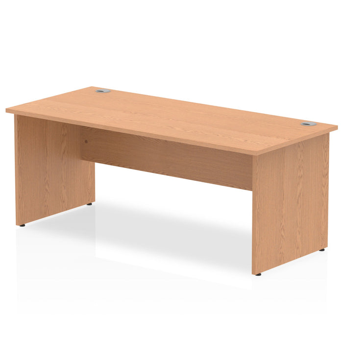 Impulse 1800mm Straight Desk Panel End Leg Desks Dynamic Office Solutions Oak Oak 