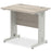 Impulse 800mm Slimline Desk Cable Managed Leg Desks Dynamic Office Solutions Grey Oak Silver 