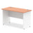 Impulse 800mm Slimline Desk Panel End Leg Desks Dynamic Office Solutions Beech White 