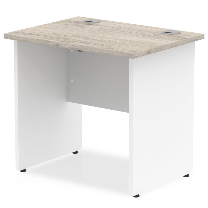 Impulse 800mm Slimline Desk Panel End Leg Desks Dynamic Office Solutions Grey Oak White 