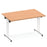 Impulse Folding Rectangle Table Folding Tables Dynamic Office Solutions Oak 1200 