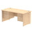 Impulse Panel End Straight Desk With Fixed Pedestal Workstations Dynamic Office Solutions MAPLE 1600 2 Drawer x2
