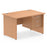 Impulse Panel End Straight Desk With Fixed Pedestal Workstations Dynamic Office Solutions OAK 1200 3 Drawer