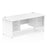 Impulse Panel End Straight Desk With Fixed Pedestal Workstations Dynamic Office Solutions White 1800 2 Drawer & 3 Drawer