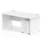 Impulse Panel End Straight Desk With Mobile Pedestal Workstations Dynamic Office Solutions White 1200 3 Drawer