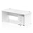 Impulse Panel End Straight Desk With Mobile Pedestal Workstations Dynamic Office Solutions White 1800 2 Drawer
