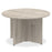 Impulse Round Table Arrowhead Leg Shaped Tables Dynamic Office Solutions Grey Oak 1200 