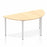Impulse Semi-Circle Table Box Frame Leg - Grey Oak Shaped Tables Dynamic Office Solutions Maple 1600 