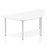 Impulse Semi-Circle Table Box Frame Leg - Grey Oak Shaped Tables Dynamic Office Solutions White 1600 
