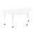 Impulse Semi-Circle Table With Post Leg Shaped Tables Dynamic Office Solutions White 1600 White