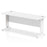 Impulse Slimline Desk Cable Managed Leg - Oak Desks Dynamic Office Solutions White White 1800mm x 600mm