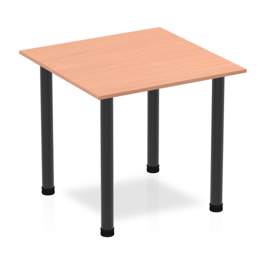 Impulse Square Table With Post Leg Tables Dynamic Office Solutions Beech 800 Black