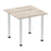 Impulse Square Table With Post Leg Tables Dynamic Office Solutions Grey Oak 800 Aluminium