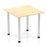 Impulse Square Table With Post Leg Tables Dynamic Office Solutions Maple 800 Silver