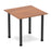 Impulse Square Table With Post Leg Tables Dynamic Office Solutions Walnut 800 Black