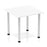Impulse Square Table With Post Leg Tables Dynamic Office Solutions White 800 Silver
